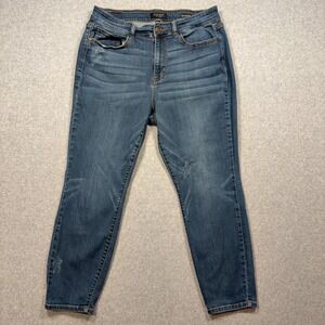 Judy Blue Jeans Womens 16W Medium Wash‎ Relaxed Fit Tapered Stretch JB82251DK